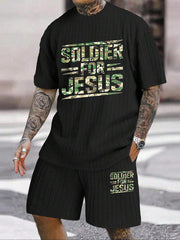 "Soldier For Jesus" Camouflage Color Texture Large Size Set