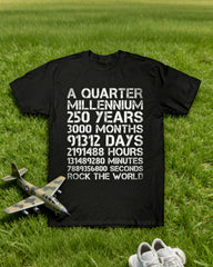 250 Anniversary Rock World America 250 Anniversary T-Shirt (1776-2026)
