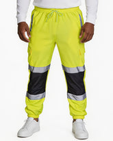 Big & Tall Men's Spliced Reflective Strip Toe Overalls S-4XL