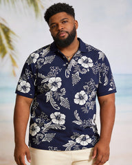 Big & Tall Men's Paisley-Print Short-Sleeved Polo Shirt