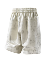 Men's Plus Size Vintage Tie-Dye Shorts Pants L-9XL