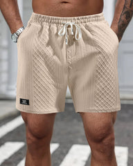Men's Foreign Trade Men's Casual Drawstring Jacquard Outdoor Sports Shorts Loose Comfortable