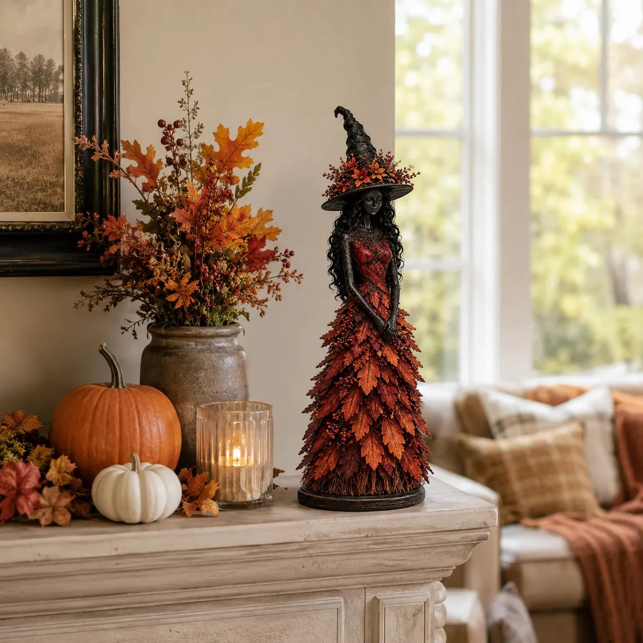 🧙♀Enchanted Autumn Witch Figurine🍂🎃