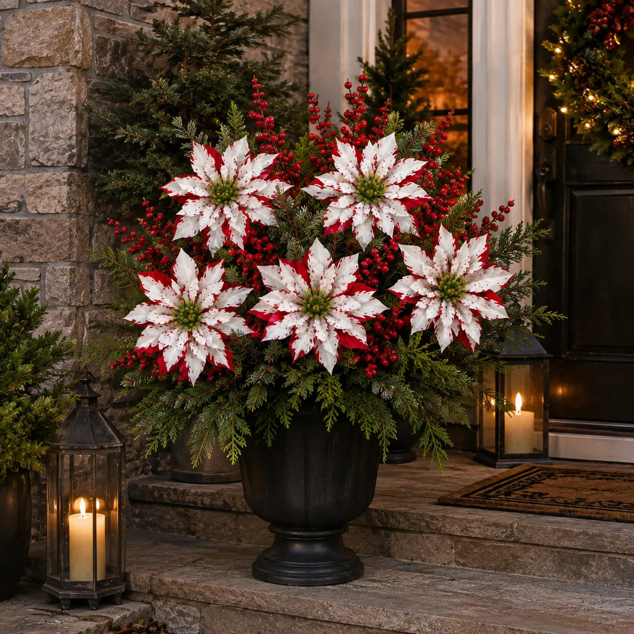 ❀Last Day 61% OFF🔥Christmas Poinsettia Planter Inserts