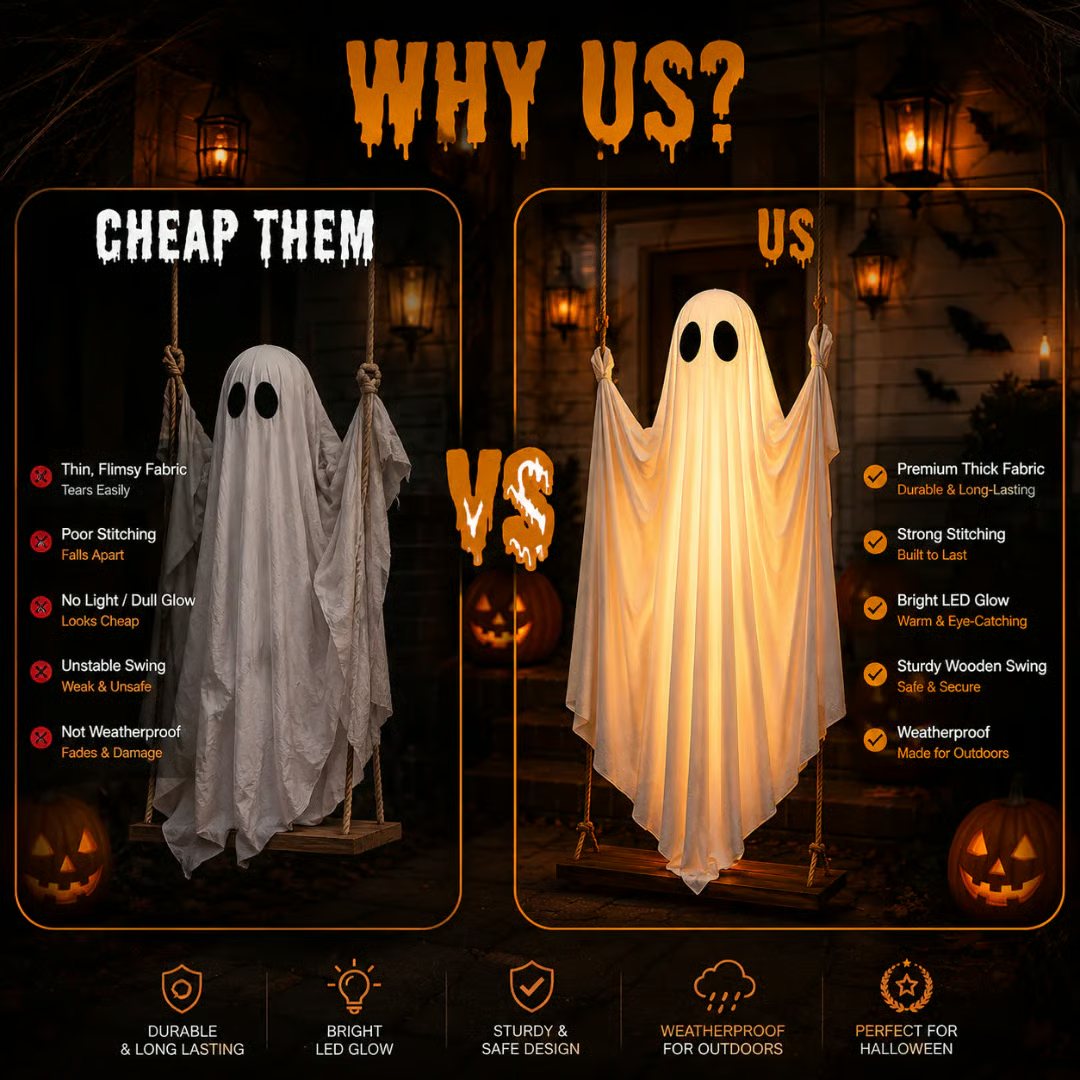🔥Halloween Early Bird Sale🎃Halloween Swinging Ghost👻