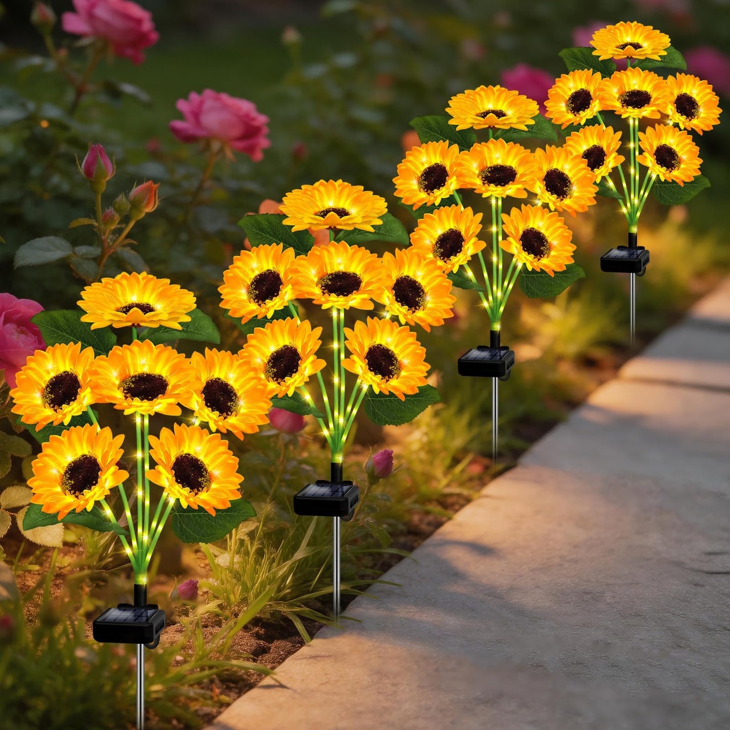 ⚡LAST DAY 50% OFF💡 Sunflower Solar Lights Outdoor Decor💡