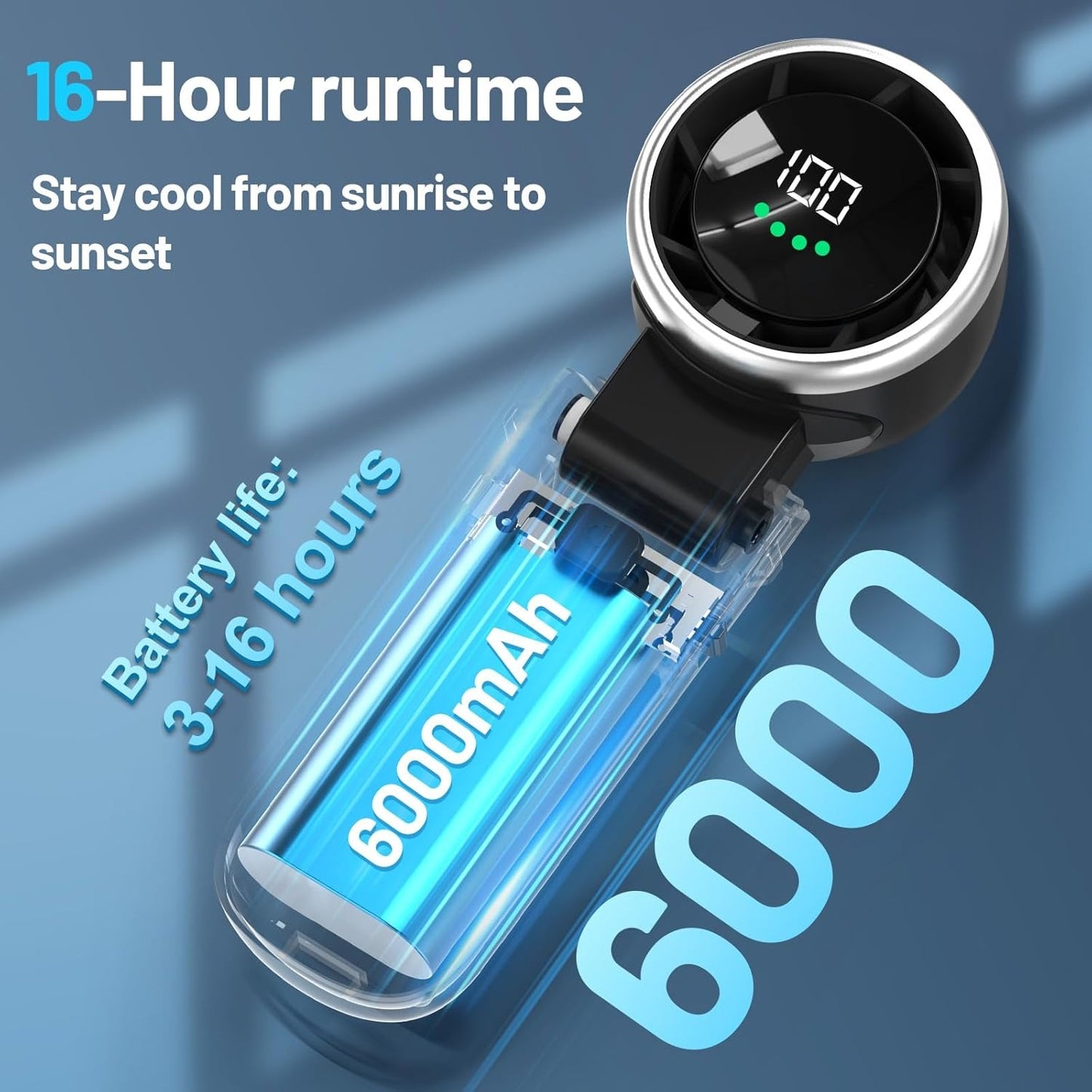 🔥SUMMER HOT SALE 60% OFF🔥Portable 3 In 1 Rechargeable TurboHandheld Fan