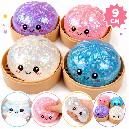 Glitter Dumpling – Soft Slow Rising Stress Relief Toy  Fidget Slow Rise toy