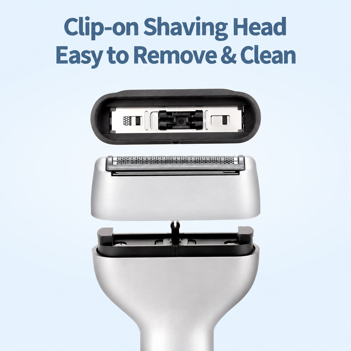 ??Men's Rechargeable Foil Electric Shaver ???¨C Efficient Close Shaving, Cordless Portable Wet & Dry Beard Razor for Daily Grooming