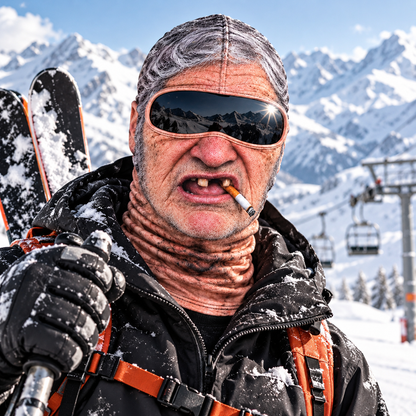 ❄️ Hilarious Old Man Face Ski Mask – Funny Winter Essential