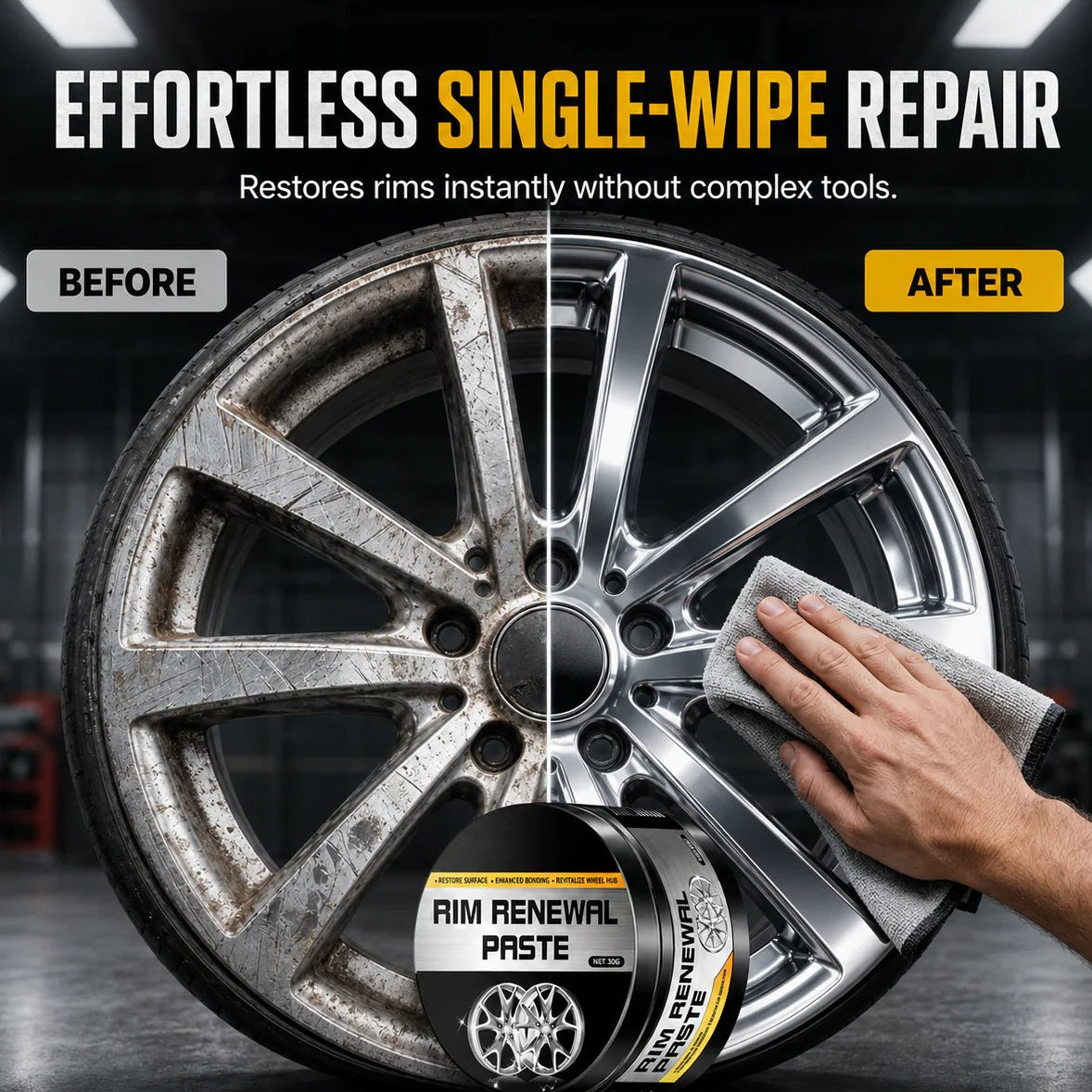 🤩2026 HOT SALE😎50K+ SOLD! All-in-One Wheel Care & Restoration Paste