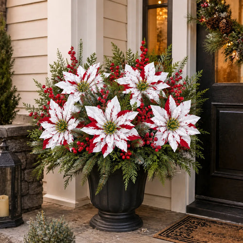 ❀Last Day 61% OFF🔥Christmas Poinsettia Planter Inserts