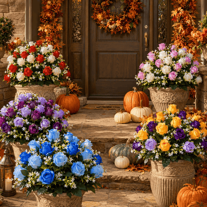 🔥Last Day 60% OFF🌹‑Premium Faux Rose Flower Bouquet‑Waterproof, Long‑Lasting, No Need To Water，plump flower buds