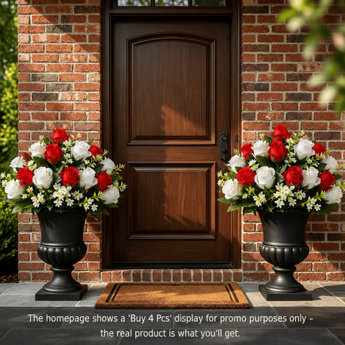 🔥Last Day 60% OFF🌹‑Premium Faux Rose Flower Bouquet‑Waterproof, Long‑Lasting, No Need To Water，plump flower buds