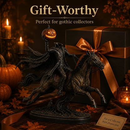 🔥Limited Stock 50% OFF - Midnight Chase Headless Horseman Statue