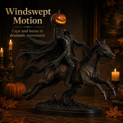 🔥Limited Stock 50% OFF - Midnight Chase Headless Horseman Statue