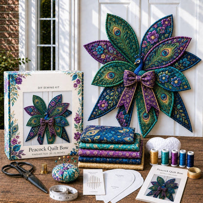 ⏳ Last Day 49% OFF – 🎀 Beginner-Friendly Oversized Quilted Bow Sewing Kit