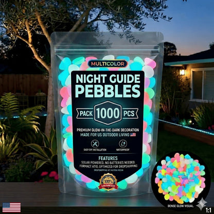 ✨ Colorful Glow-in-the-Dark Garden Pebbles