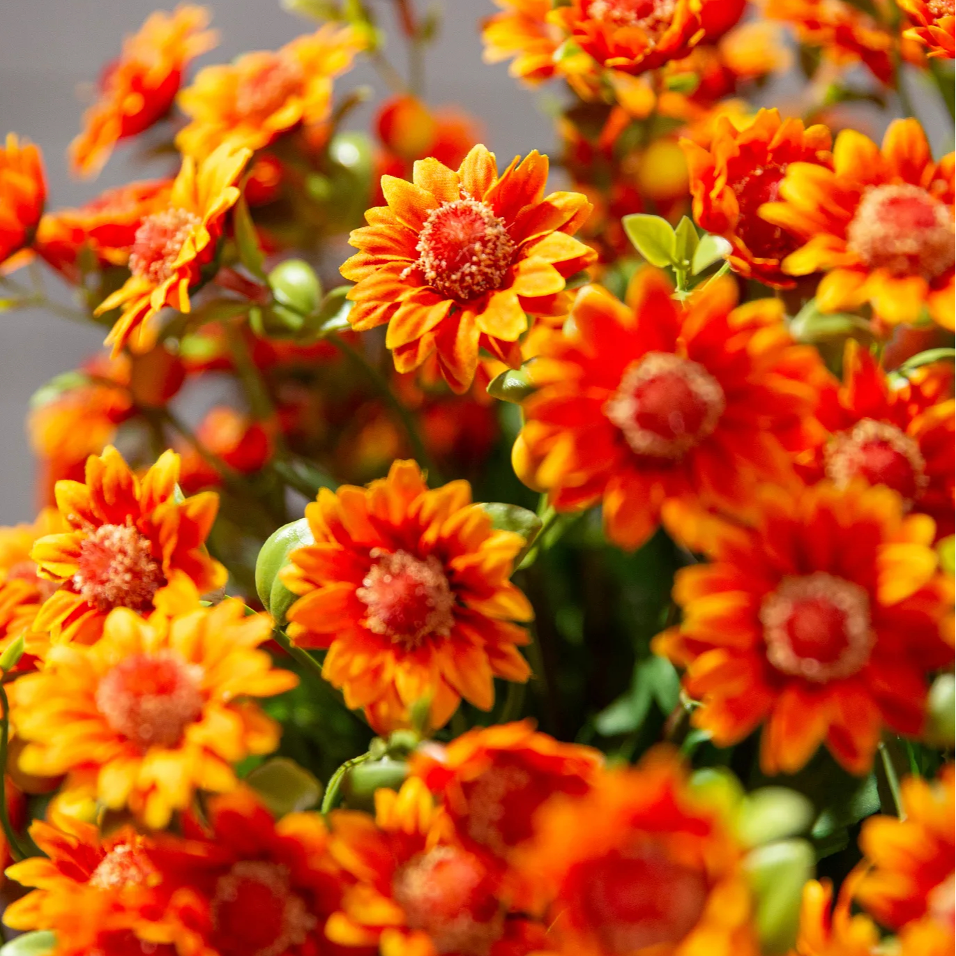 💐2026 Spring Hot Sale💥- Artificial Outdoor Sunset Mums Flowers - UV resistant, Waterproof, Windproof