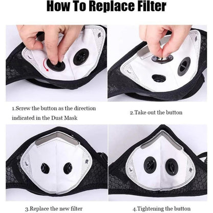 Reusable Carbon Filter Dust Mask - Built For Active Lifestyles