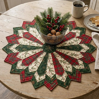💯Holiday Star Table Topper Quilting Template Set