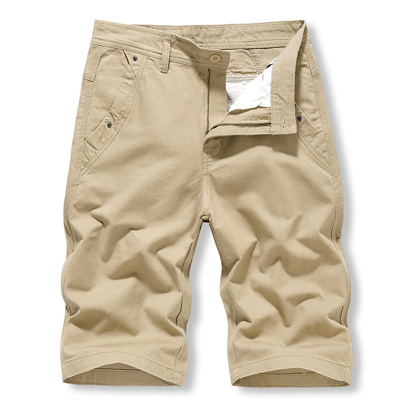Big & Tall Men's Washed Solid Color Six-point Overalls