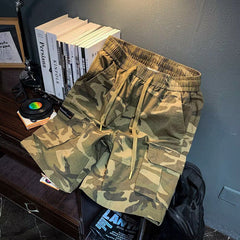 Large Size Men's Camouflage Workwear Casual Shorts Straight Loose Shorts Summer Middle Pants