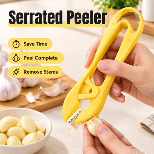 🔥Black Friday Deal 🔥Manual Garlic Peeler with Serrated Jaws