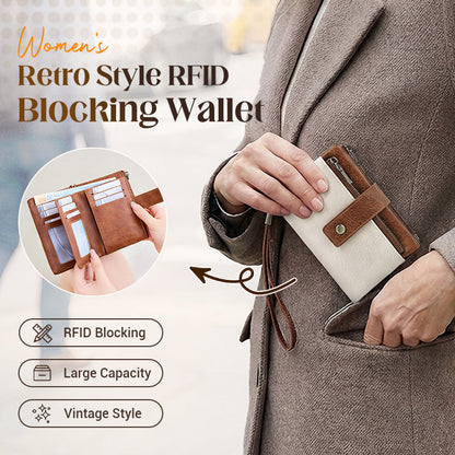 Women's RFID Blocking Leather Wallet