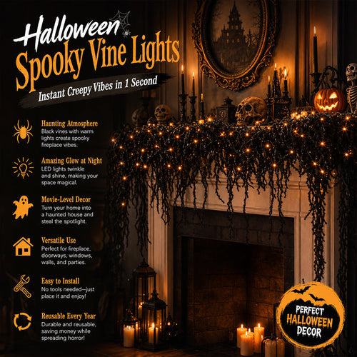 👻New Arrivals🎃 Spooky Chic: Halloween Fireplace Decor Set 👻