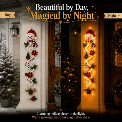 ? Last Day 49% OFF ¨C ??MerryCascade? Glowing Christmas Door Hanger | 6 Festive Light Designs?