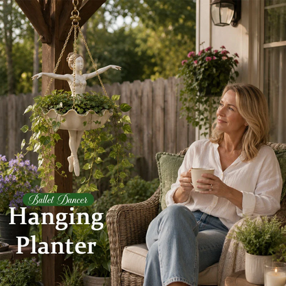 ✨ Limited Stock Available 🩰 Ballet Dancer Hanging Planter – Artistic Garden Décor & Flower Display