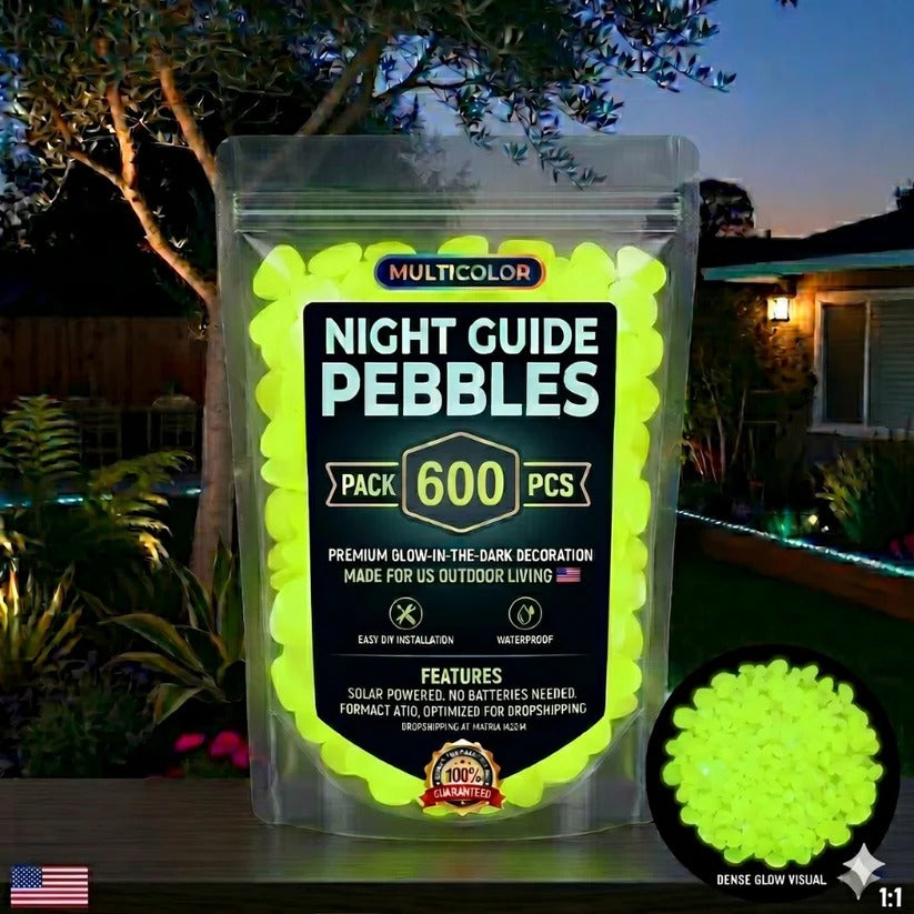 ✨ Colorful Glow-in-the-Dark Garden Pebbles