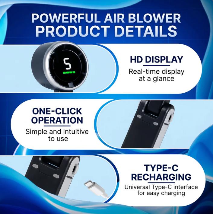 🔥SUMMER HOT SALE 60% OFF🔥Portable 3 In 1 Rechargeable TurboHandheld Fan