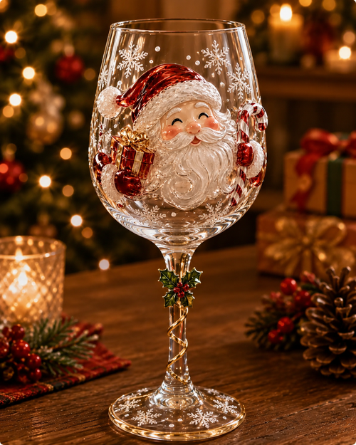 🔥🎁Christmas  Wine Glass Collection Gift Box Set✨