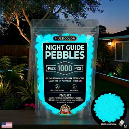 ✨ Colorful Glow-in-the-Dark Garden Pebbles