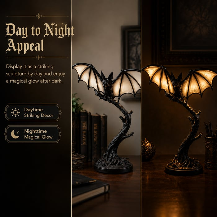 🔥Halloween Early Bird Sale🎃Glowing Bat Desk Lamp