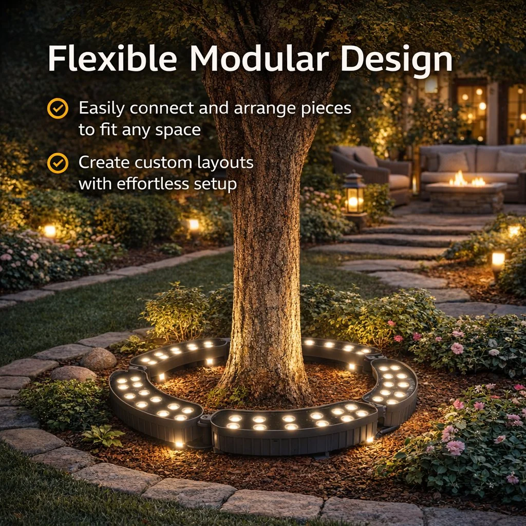 LED Ring Tree Light(Single Piece) | Outdoor Waterproof Landscape Spotlight