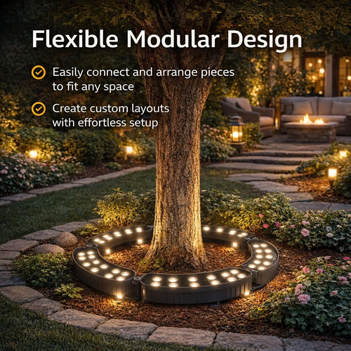 LED Ring Tree Light(Single Piece) | Outdoor Waterproof Landscape Spotlight