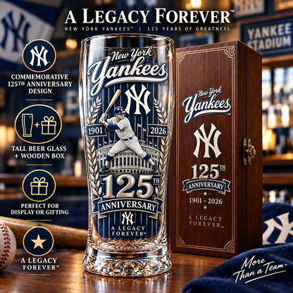 🏆 Let’s Go Tribe! 125th Anniversary Commemorative Pint Glass🎁
