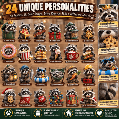 🦝 Backyard Bandits Advent Calendar – 24 Days of Tiny Trouble