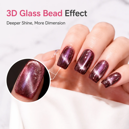 🔥LAST DAY 50% OFF ✨ Glass Bead Cat-Eye NailMagnet Tool|3D Cat-EyeManicure Tool
