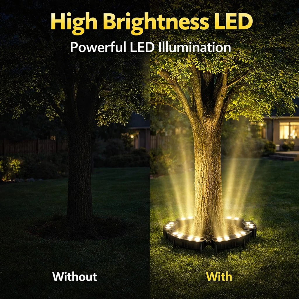 LED Ring Tree Light(Single Piece) | Outdoor Waterproof Landscape Spotlight