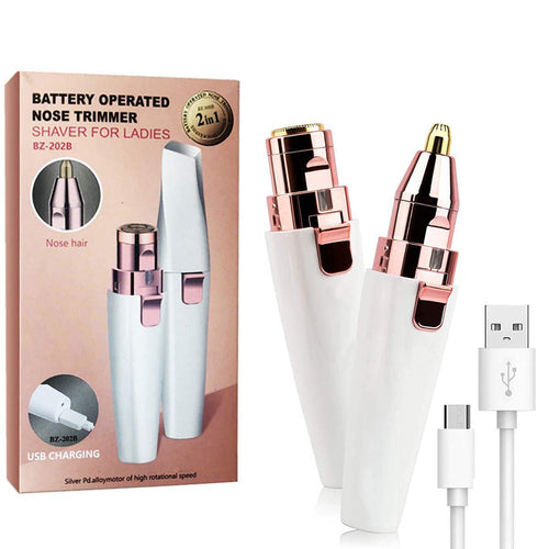 2-in-1 Women's Eyebrow and Facial Hair Removal Device