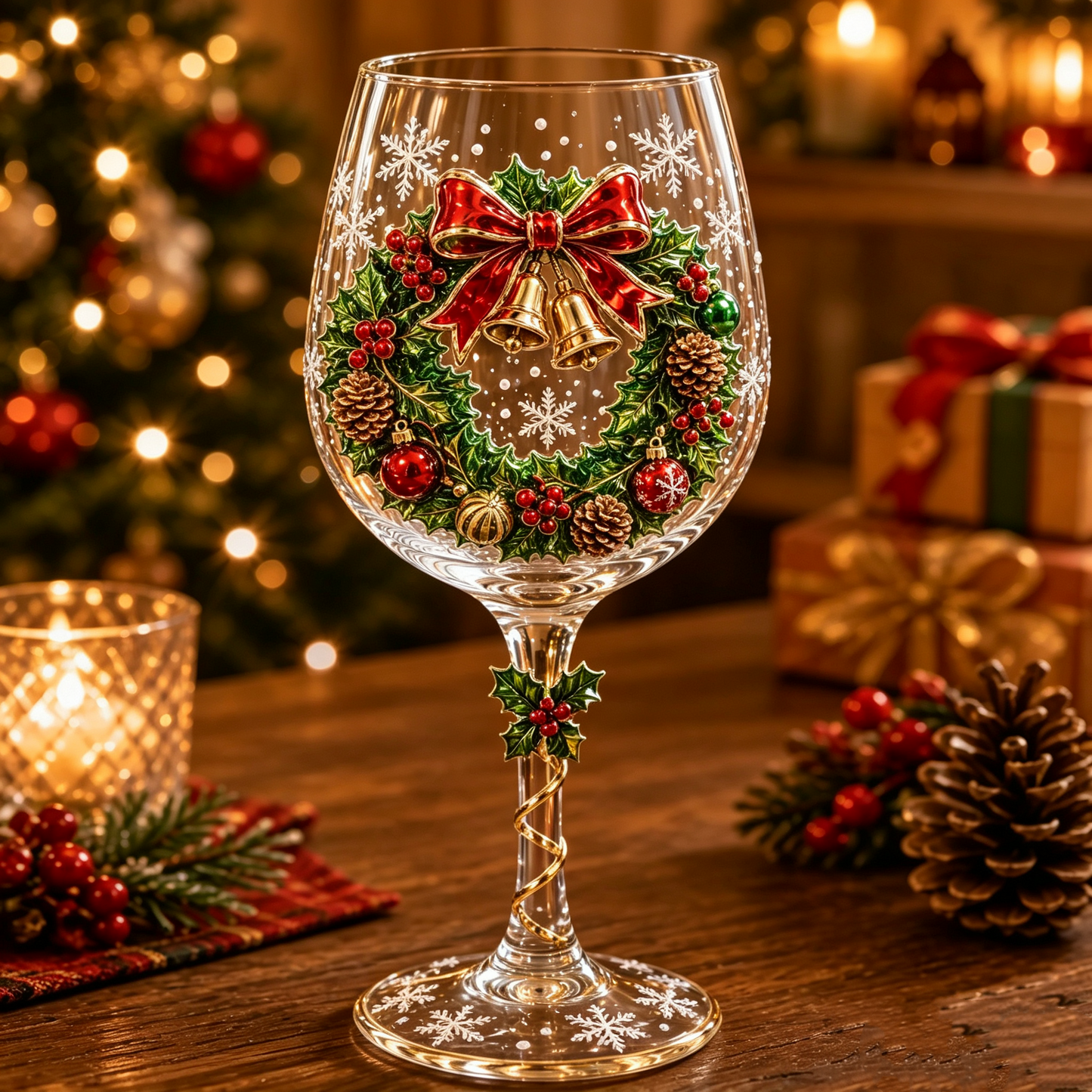 🔥🎁Christmas  Wine Glass Collection Gift Box Set✨
