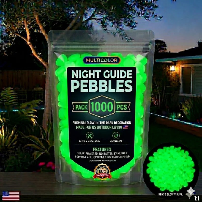 ✨ Colorful Glow-in-the-Dark Garden Pebbles