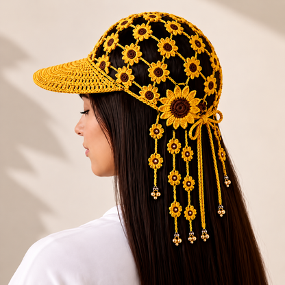 🔥LAST DAY 50% OFF - 🍂 Women’s Handmade Crochet Autumn Baseball Cap