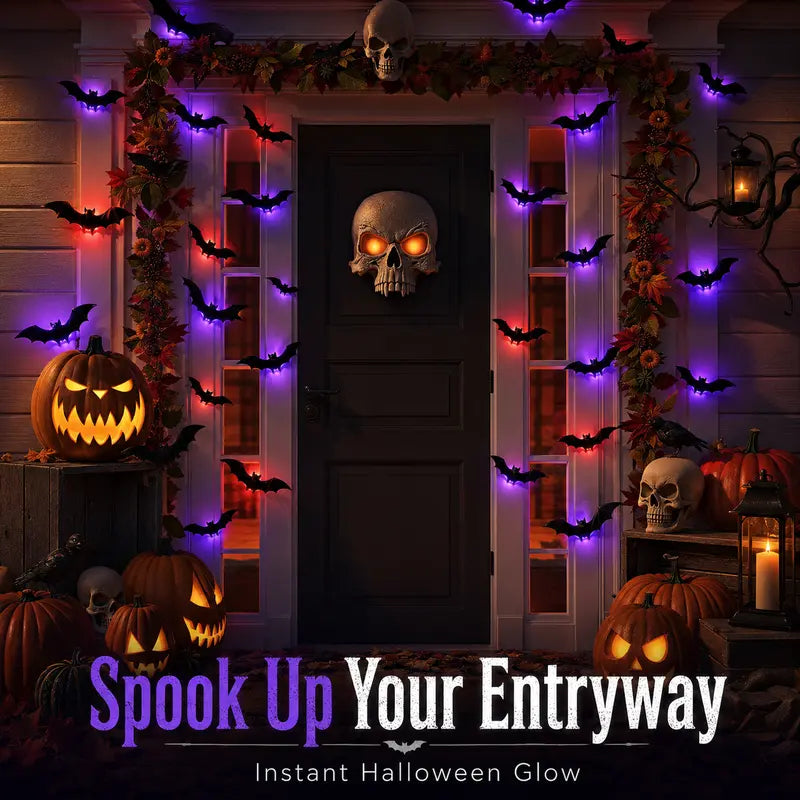 🔥Halloween Early Bird Sale🎃3D LED BAT DECORATION🦇✨