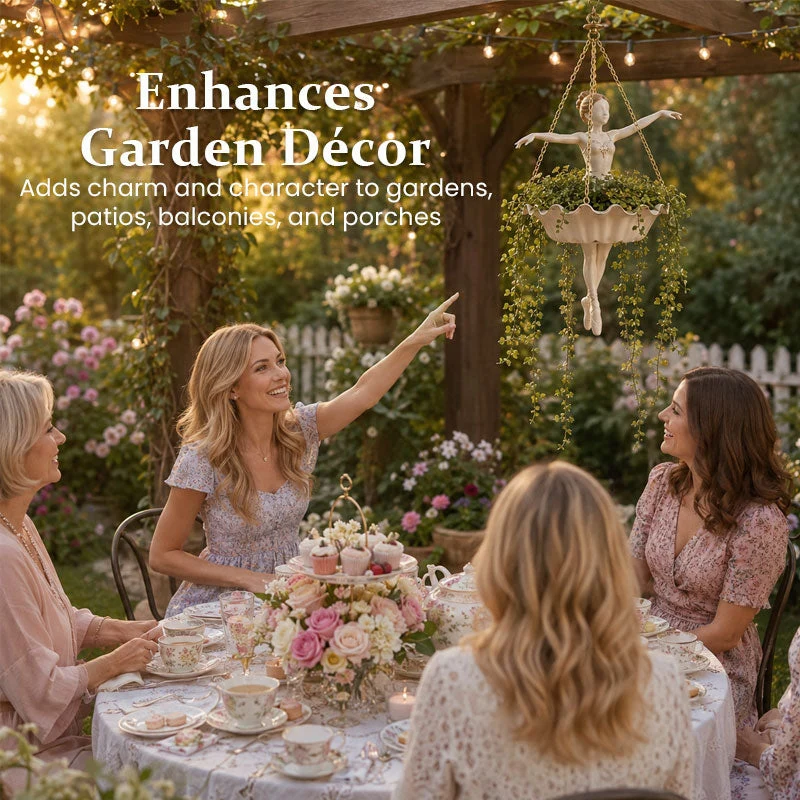 ✨ Limited Stock Available 🩰 Ballet Dancer Hanging Planter – Artistic Garden Décor & Flower Display