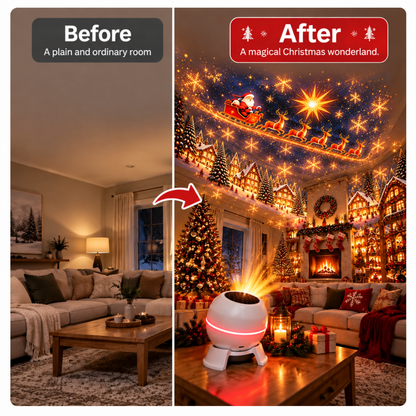 🎅 Turn Any Room Into a Christmas Wonderland – Holiday Projection Night Light